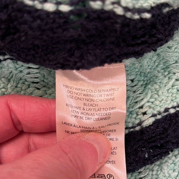 Anthropologie Pilcro Blue Longline Stitch Sweater/NWT/M - Picture 12 of 14